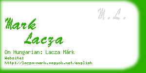 mark lacza business card