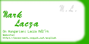 mark lacza business card
